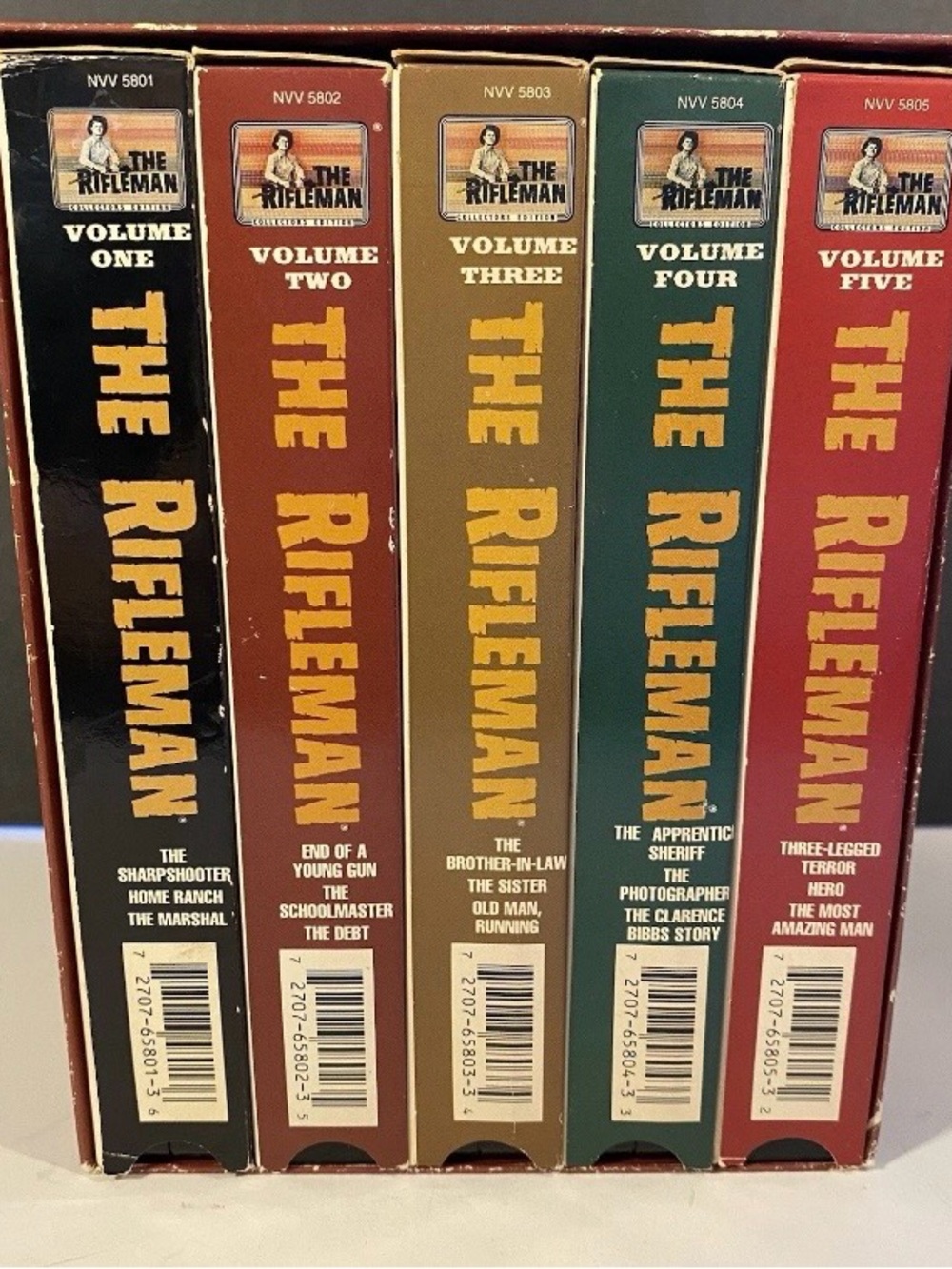 The Rifleman VHS Box Set Volumes 1-5 - 1950/1960s TV Series